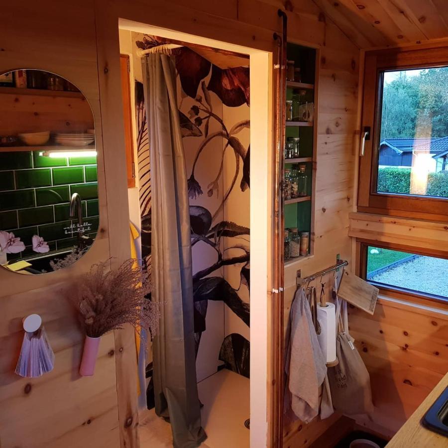 Zirbenholz Tiny House "Waldhauszeit" Am See Mücke Esterno foto