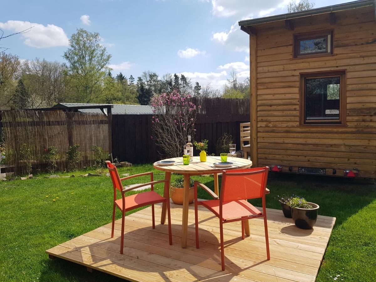 Zirbenholz Tiny House "Waldhauszeit" Am See Mücke Esterno foto