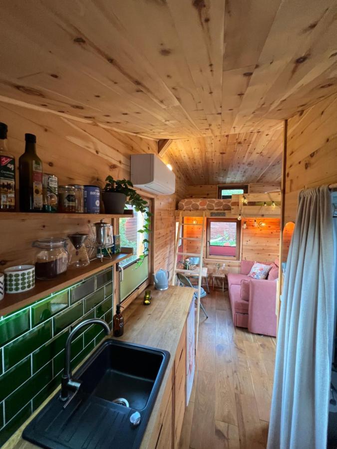 Zirbenholz Tiny House "Waldhauszeit" Am See Mücke Esterno foto